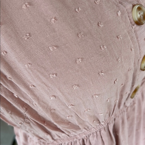 Pink Button-Front Dress xl preloved sweet wanderer FINAL PRICE $8 - Picture 6 of 12